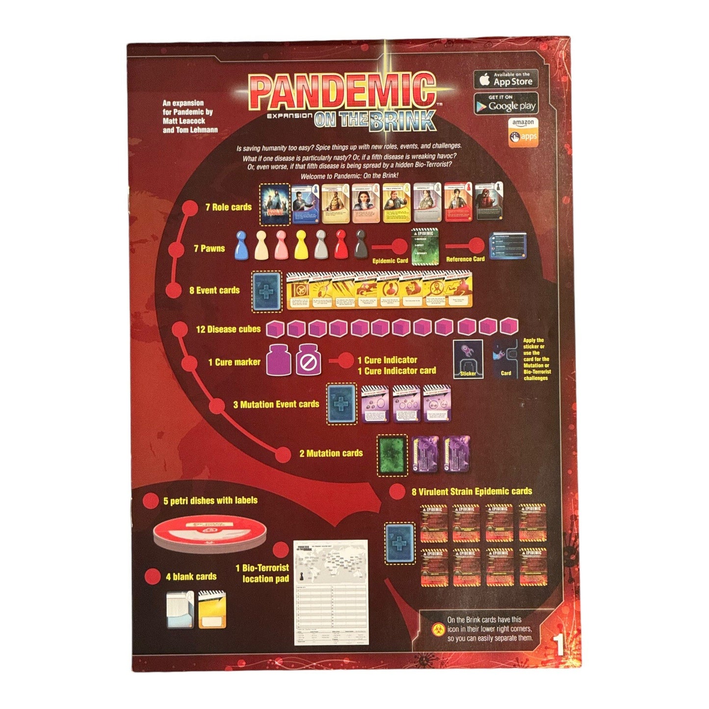 Pandemic On The Brink Board Game Expansion