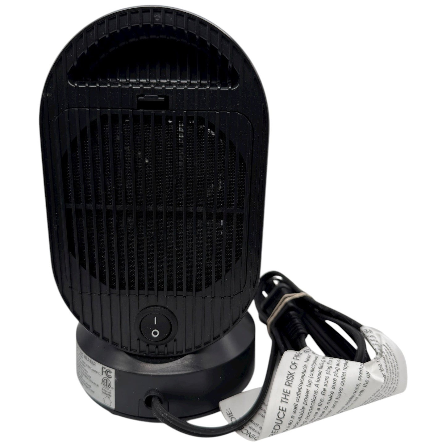 Compact Electric Portable Heater Personal Space Heater Fan Blue Trim