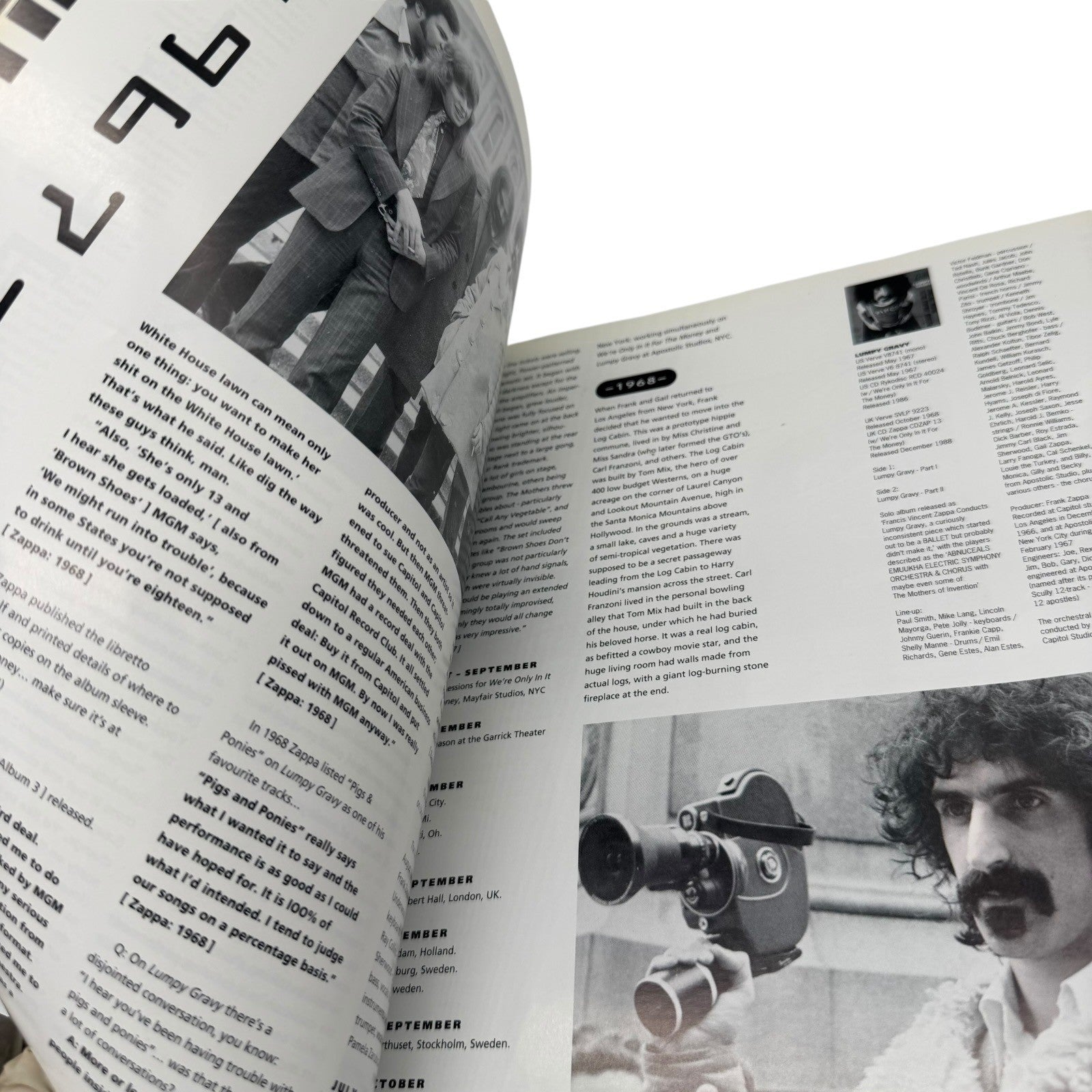 Frank Zappa Books Lot 3 Visual Documentary Own Words Growing Up Zappa