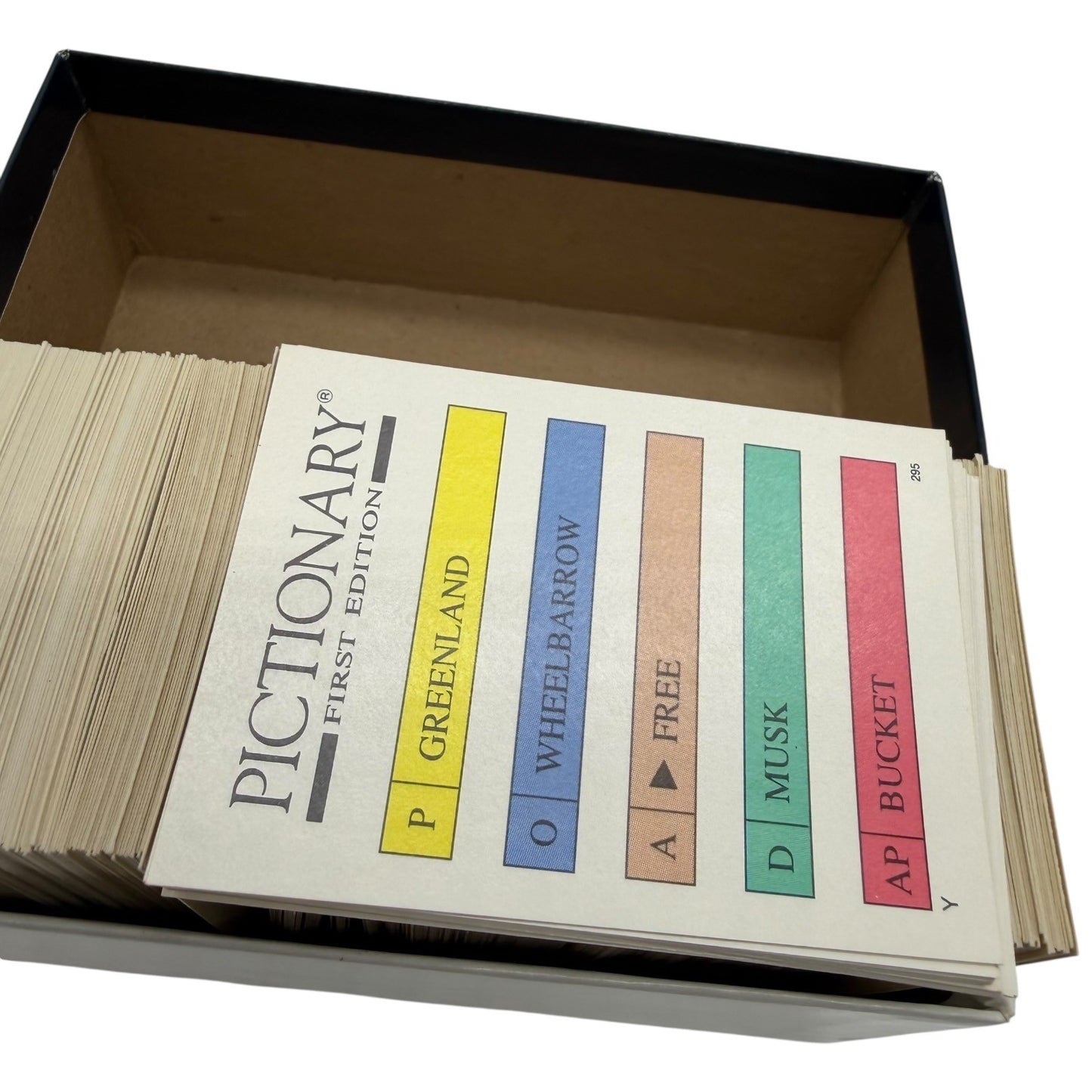 Vintage 1985 Pictionary First Edition Game Cards Replacement Set in Box