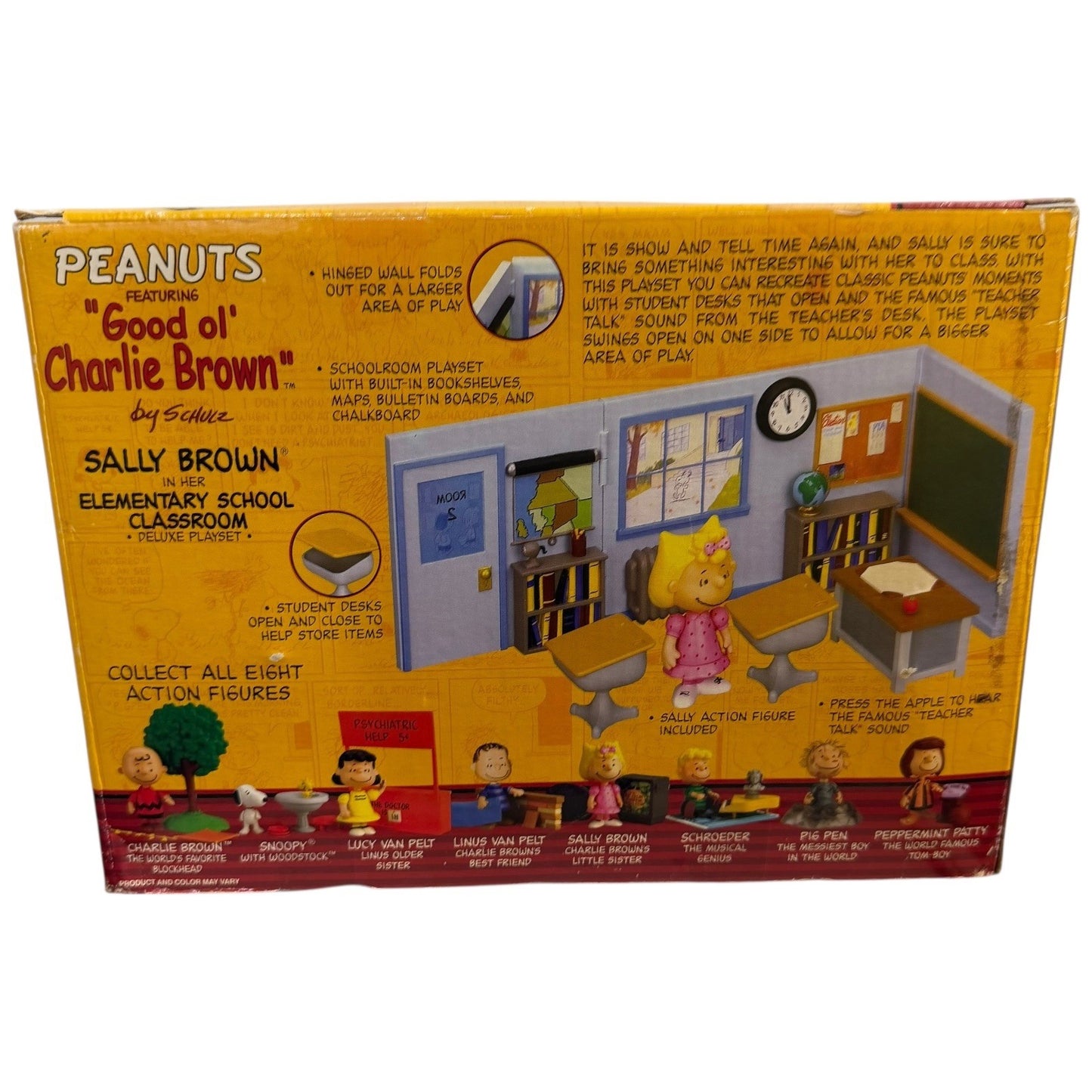 Peanuts Sally Brown Elementary School Classroom Deluxe Playset Schulz