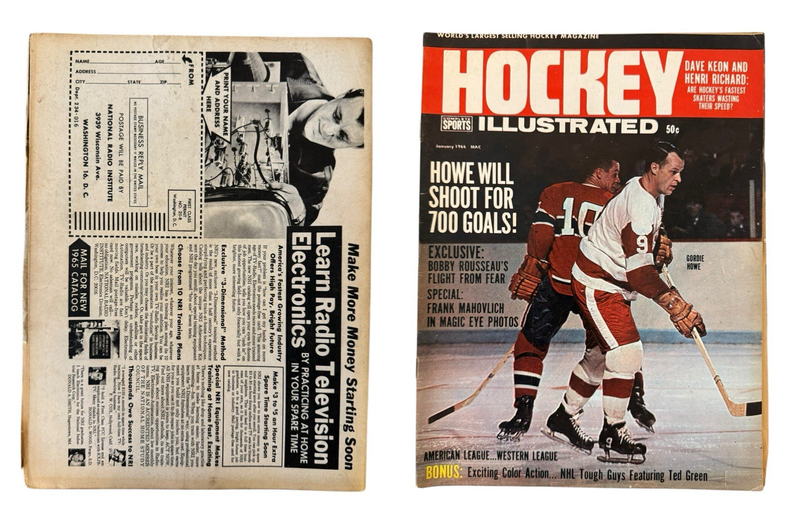Vintage Hockey Magazines Lot of 18 – 1960s Hull Orr Gilbert Mikita Covers
