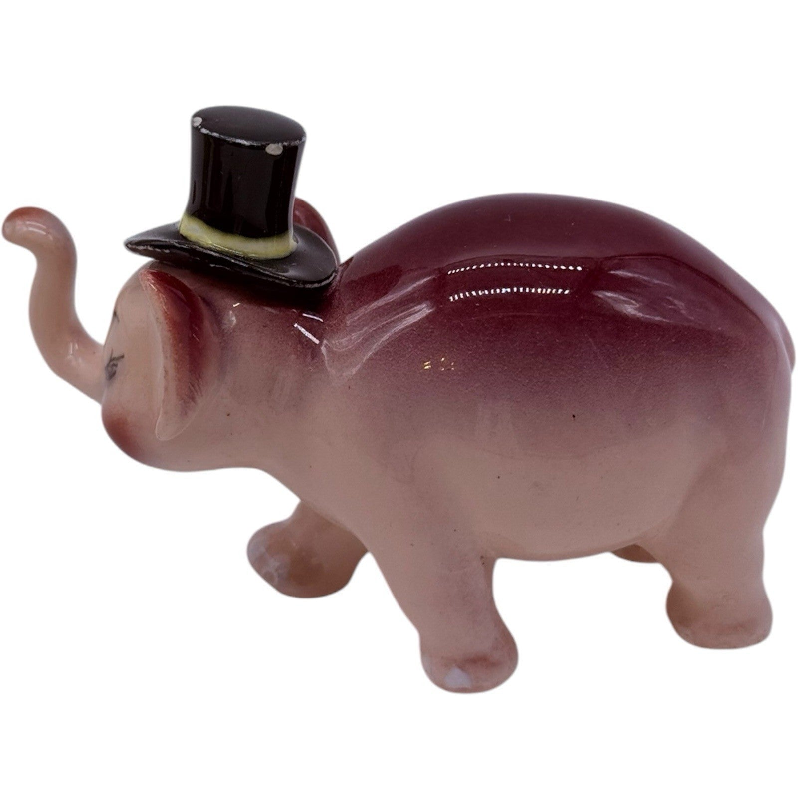 Rare Vintage Ceramic Anthropomorphic Elephant Family Figurines Complete 3 Pc Set