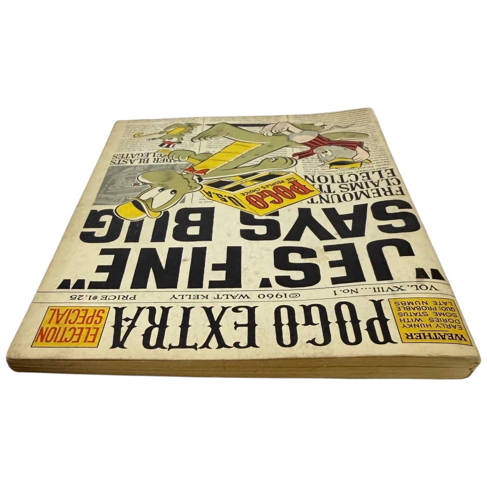 Pogo Extra Election Special "Jes Fine Says Bug" 1960 Walt Kelly Comic Book