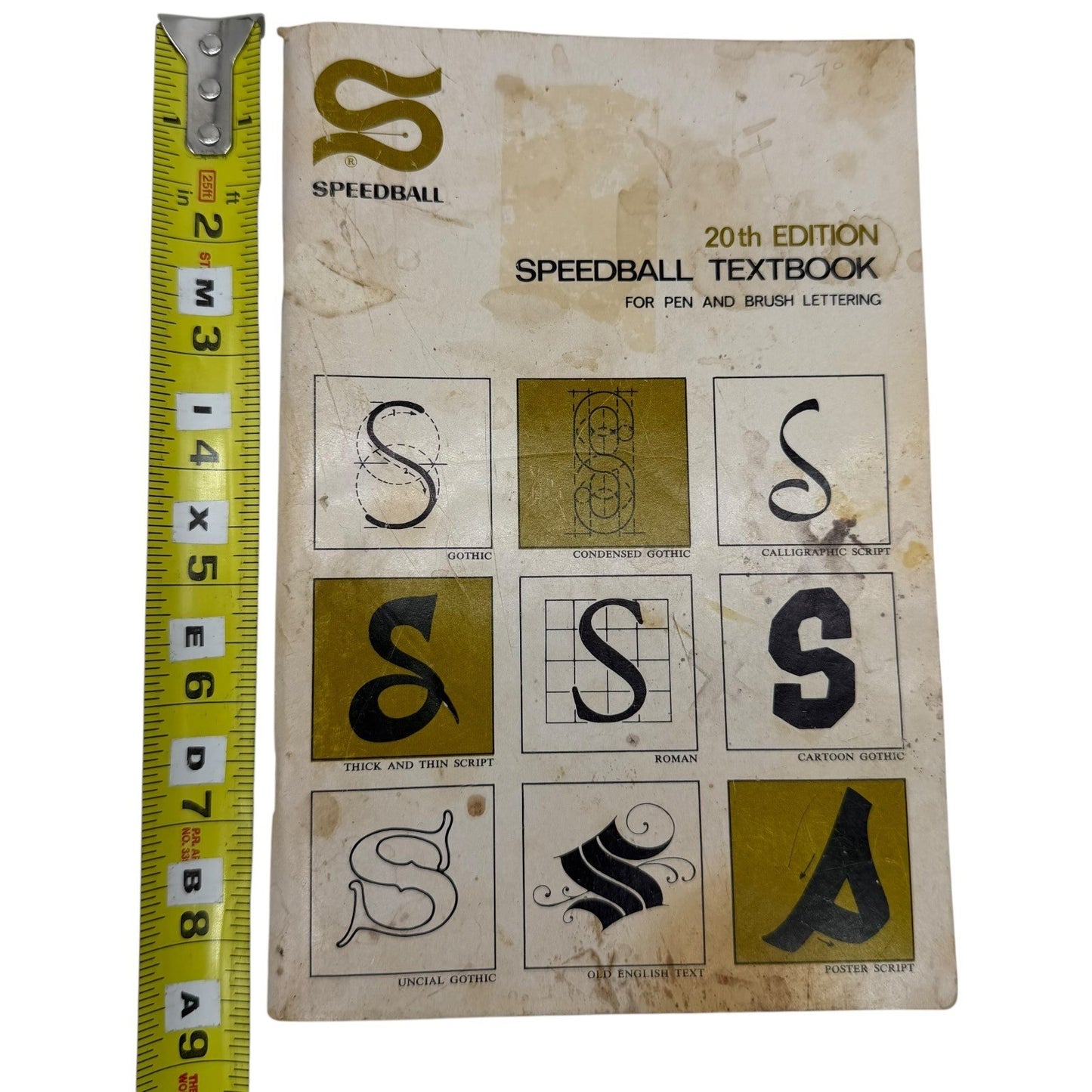 Speedball Textbook 20th Edition Pen Brush Lettering Calligraphy Art
