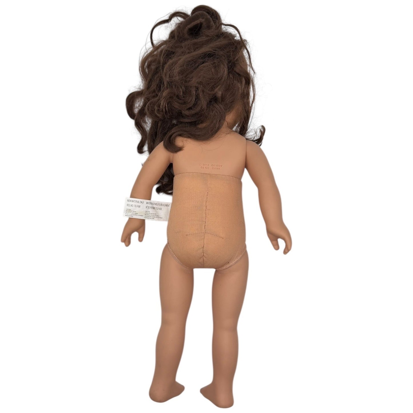 CitiToy 18" Girl Doll Brown Hair Brown Eyes Sleep Eyes My Life as Figure