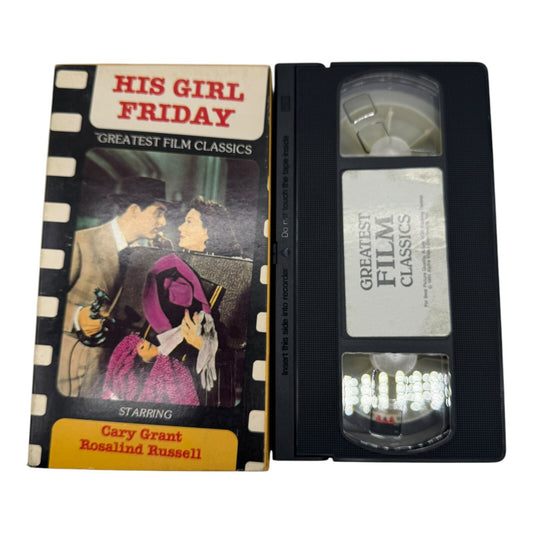 His Girl Friday ( VHS 1940 Cary Grant) Used - Greatest Film Classics