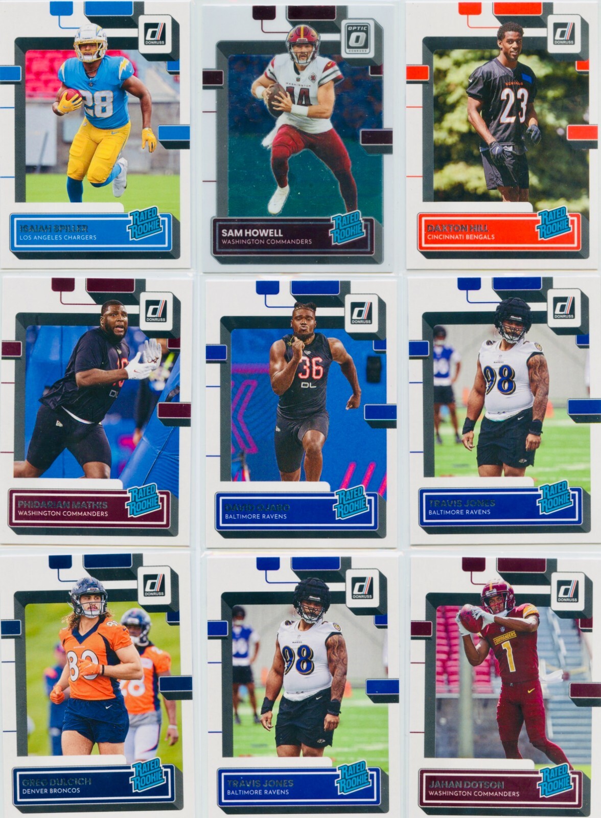 Panini NFL Football Card Lot - 39 Cards - Rookie Chromes and More
