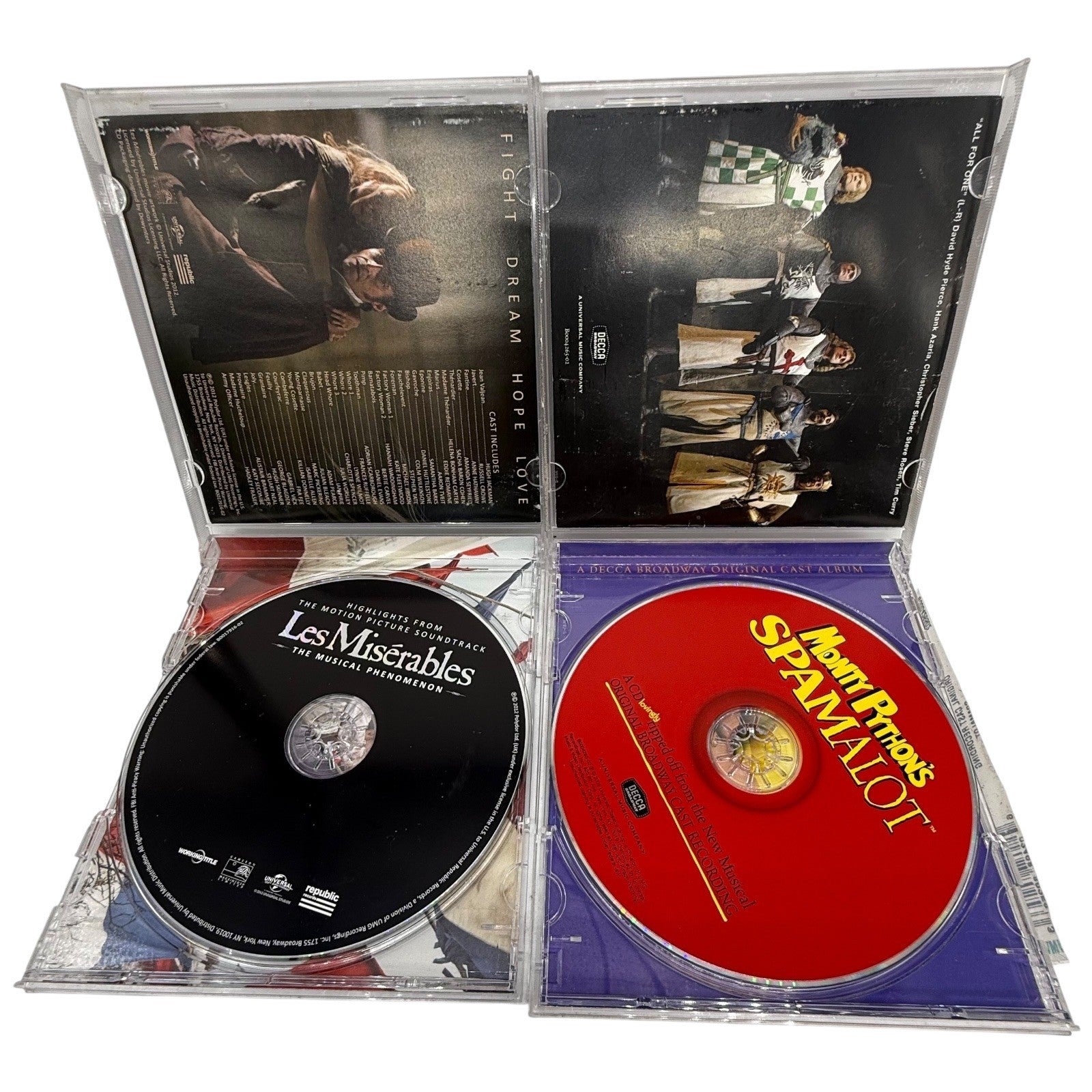 Broadway Musical Soundtrack CDs Lot of 7 Spamalot Mamma Mia Phantom Showman