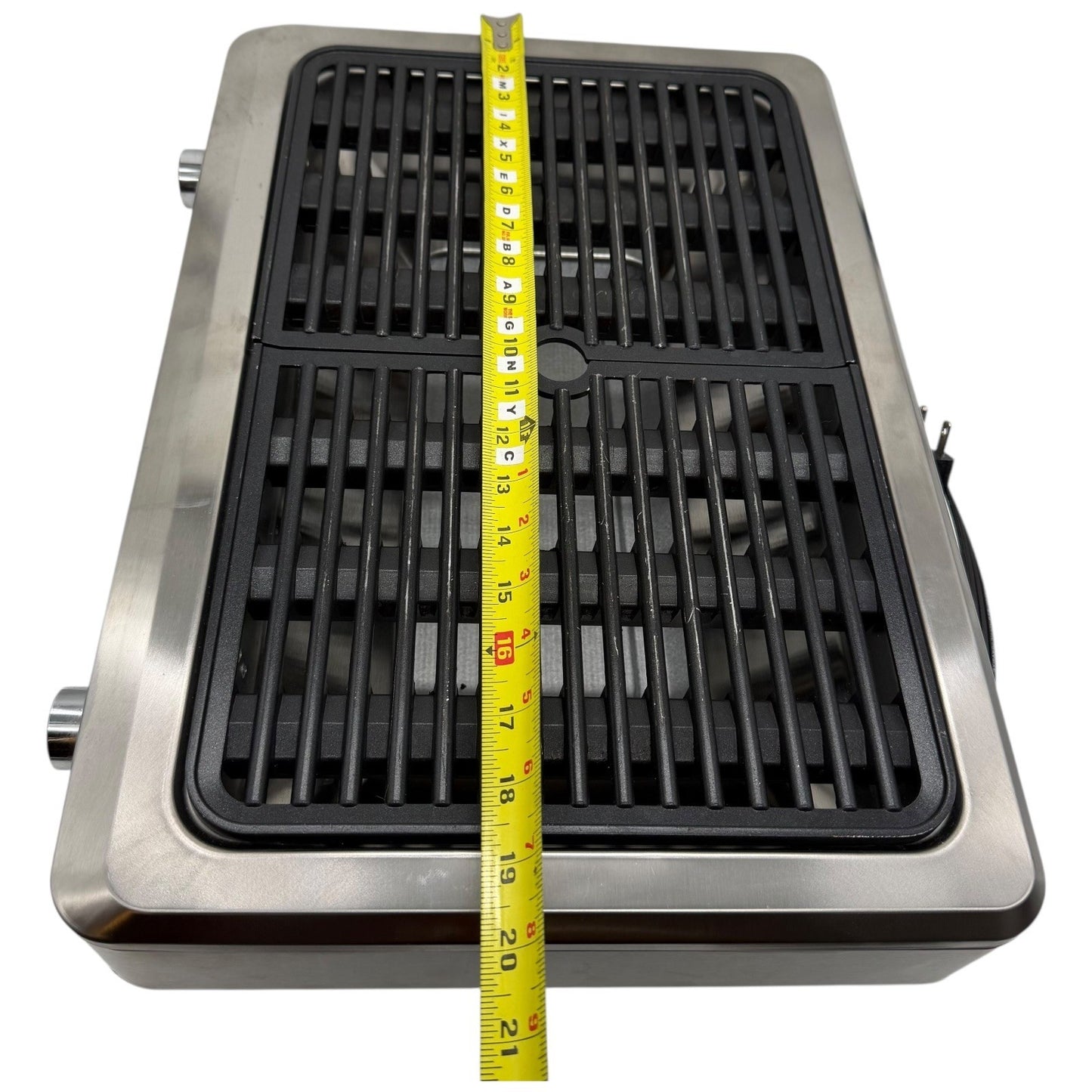 Krups PG770 Indoor Electric Grill Stainless Steel Dual Zone w Drip Tray Unused