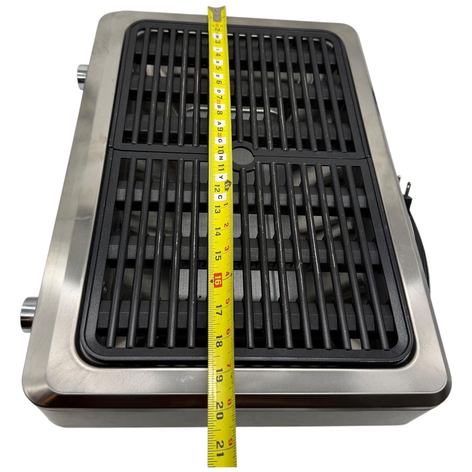 Krups PG770 Indoor Electric Grill Stainless Steel Dual Zone w Drip Tray Unused