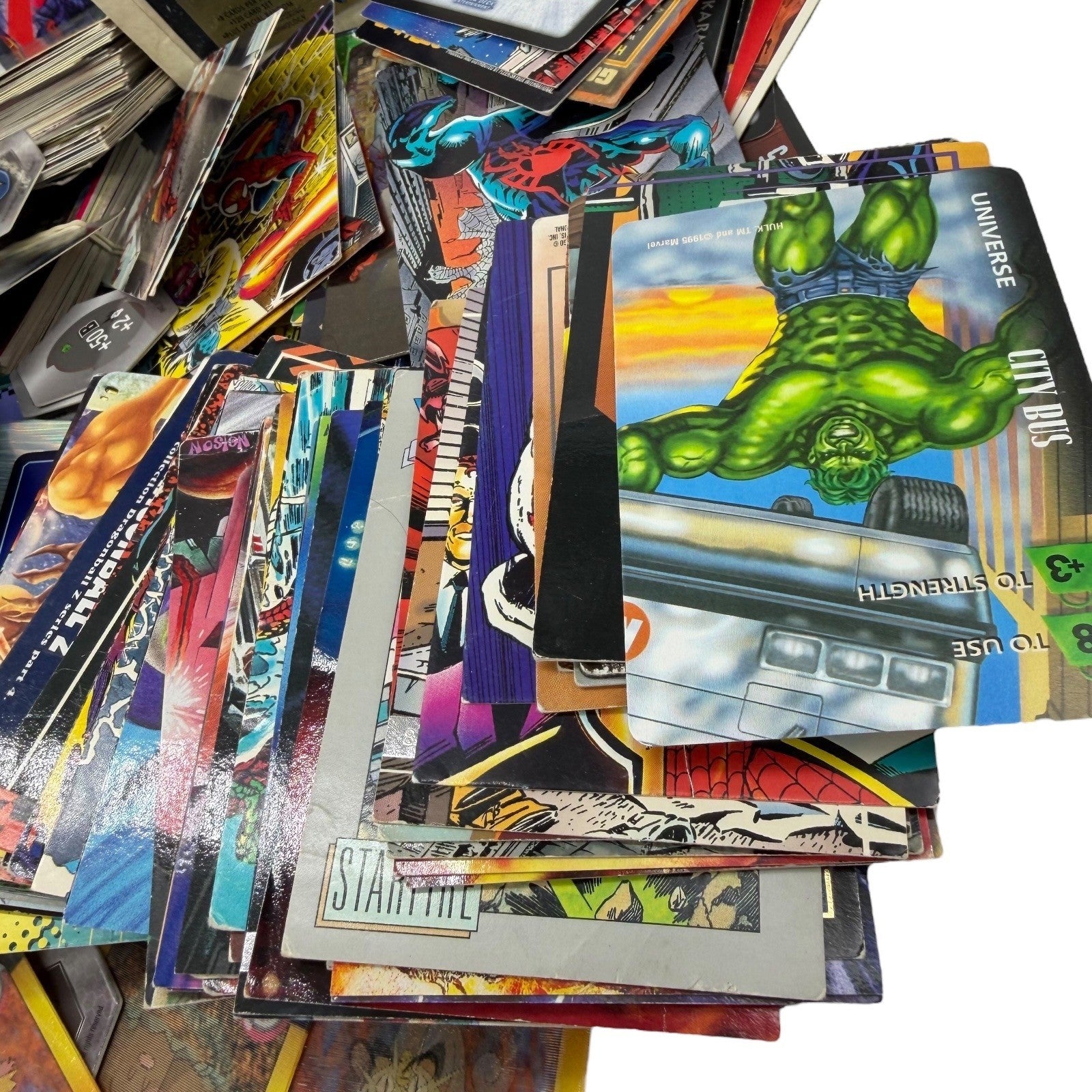 Mixed Lot Trading Cards Marvel Valiant DC Pokemon Digimon Image Impel Skybox