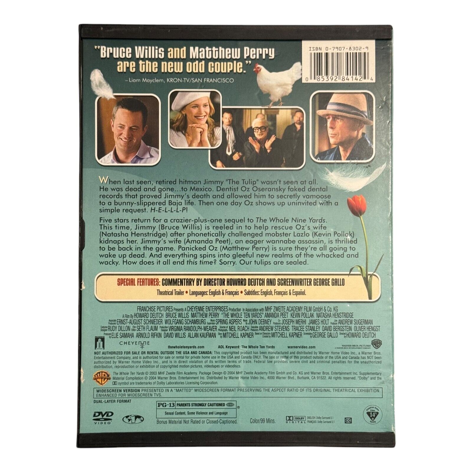 Bruce Willis Movie Night 4 DVD Set - Action, Thriller, Comedy Classics!
