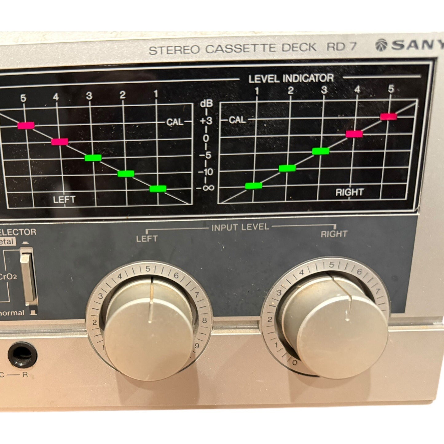 Sanyo RD 7 Stereo Cassette Deck 1984 Vintage Dolby Metal Japan Tested