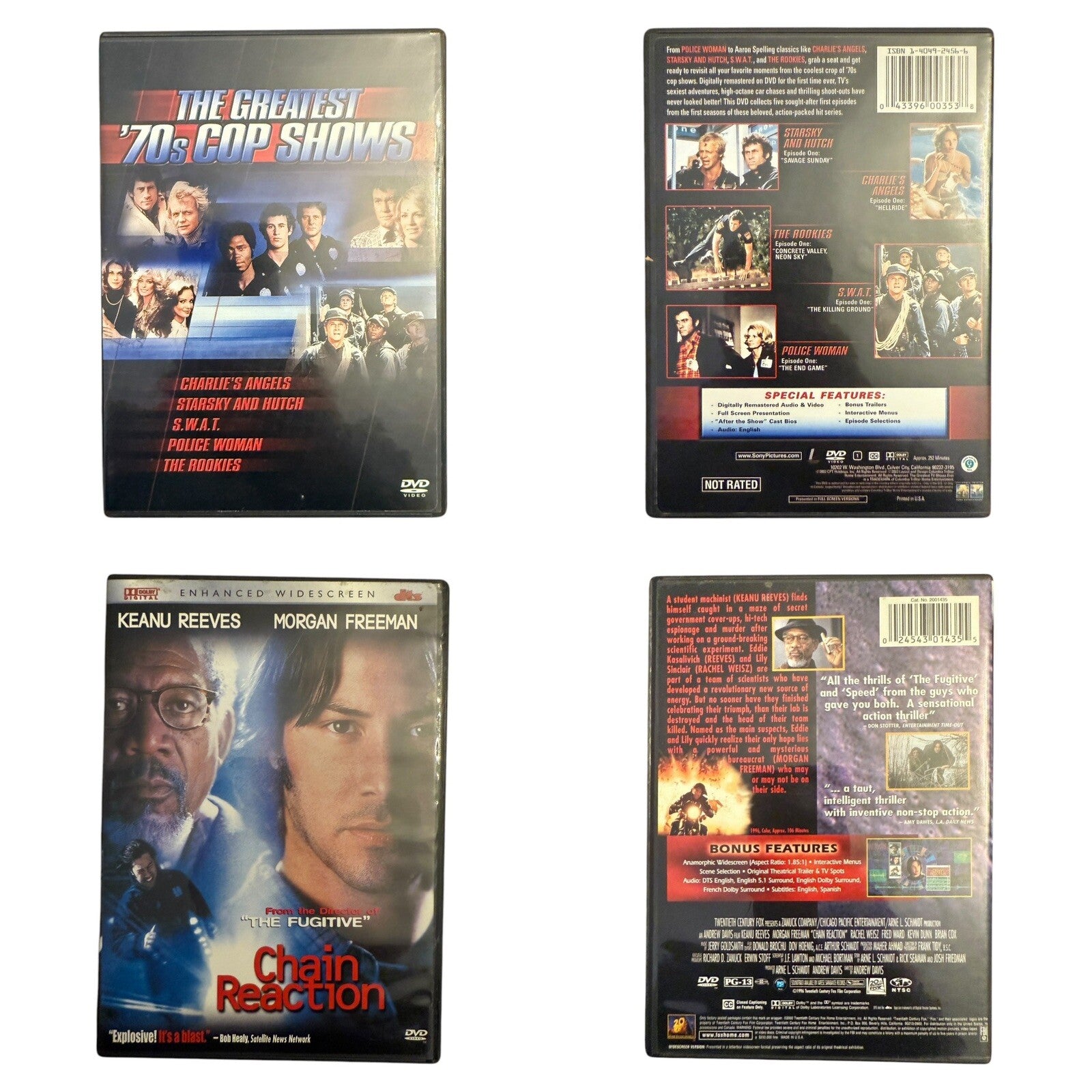 Law, Cops & Robbers Theme Action Comedy DVD Lot - 24 Amazing Titles