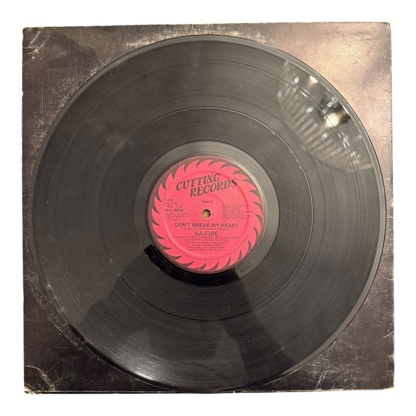 Sa-Fire Don't Break My Heart Single 12" Vinyl Record