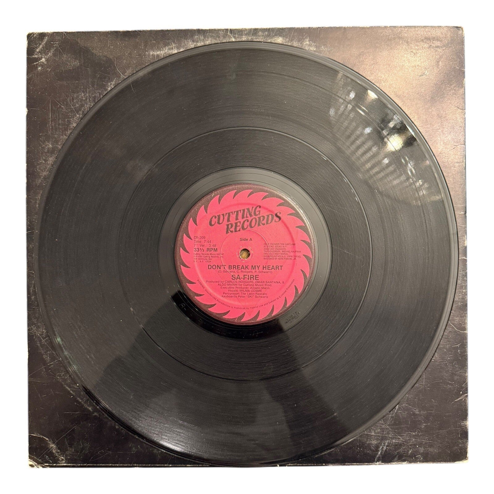 Sa-Fire Don't Break My Heart Single 12" Vinyl Record