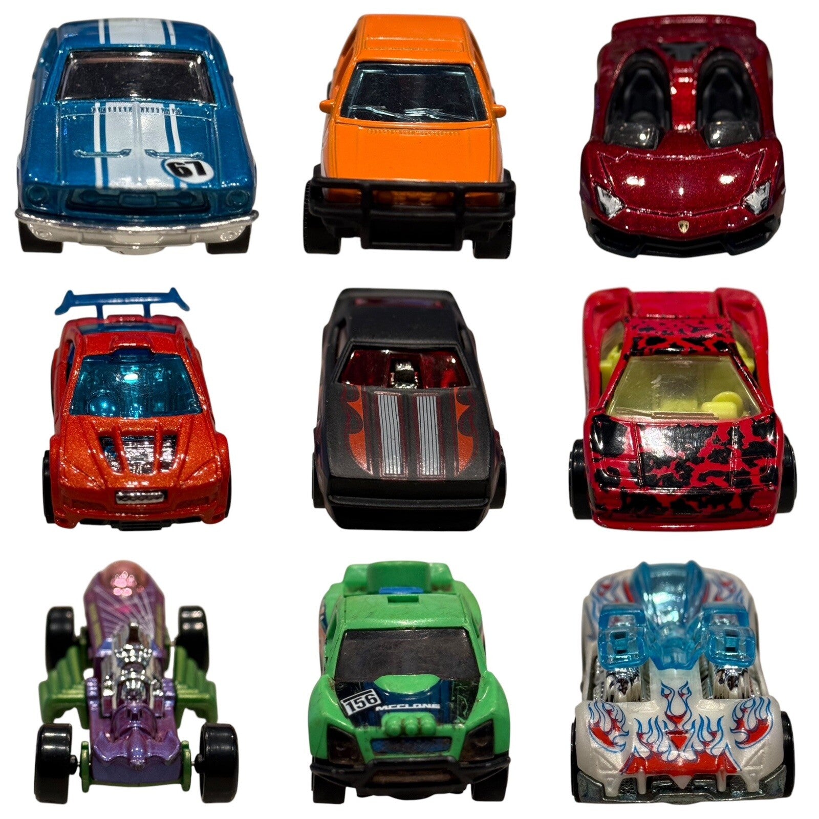 18 Loose Diecast Cars Hot Wheels Matchbox Lot Vintage & Modern Mixed Collection