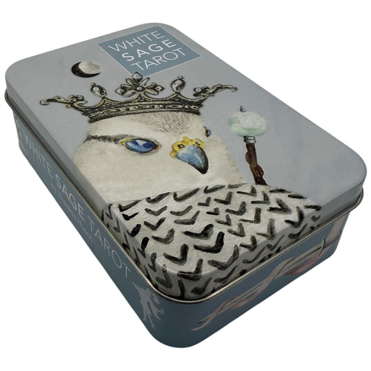 White Sage Tarot Cards Deck in Tin by Theresa Hutch 78 Cards Complete Set