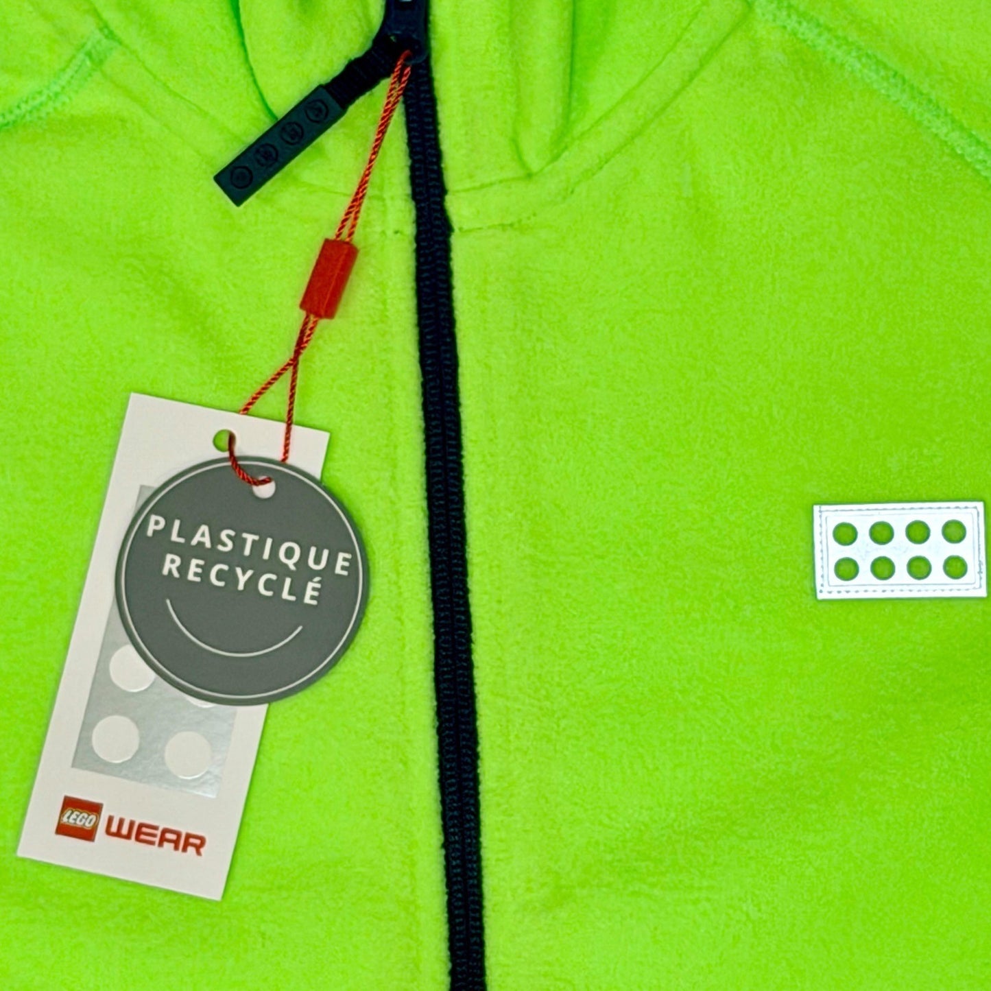 LEGO Wear Kids Fleece Jacket Neon Green 14Y 164 Zip Up