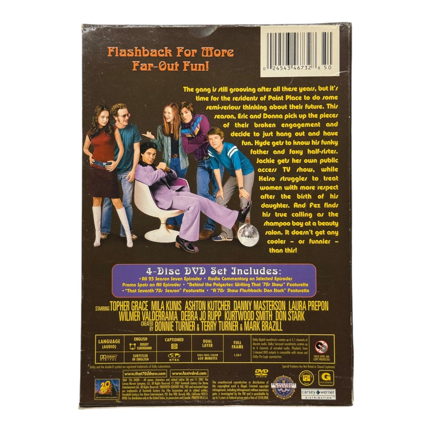 That 70s Show Season Seven DVD 4-Disc Set Complete Season 7 Used