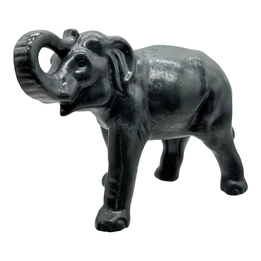 Elephant Figurine Statue Home Decor Vintage Tabletop Shelf Display Black