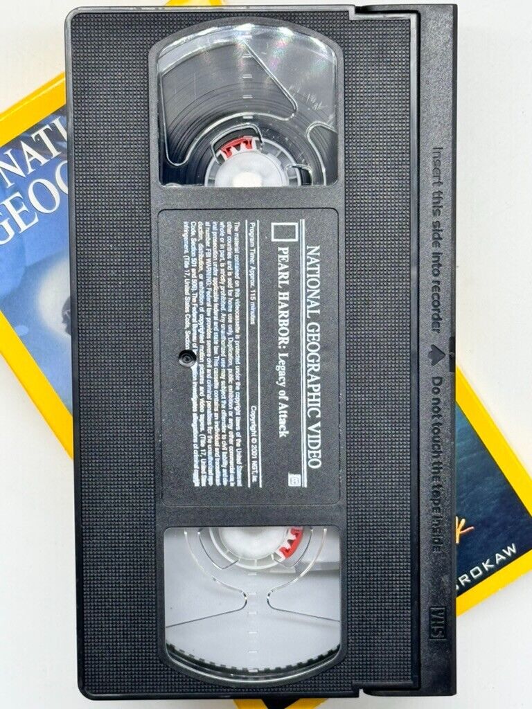 National Geographic: PEARL HARBOR- LEGACY OF ATTACK (vhs) Tom Brokaw. Rare