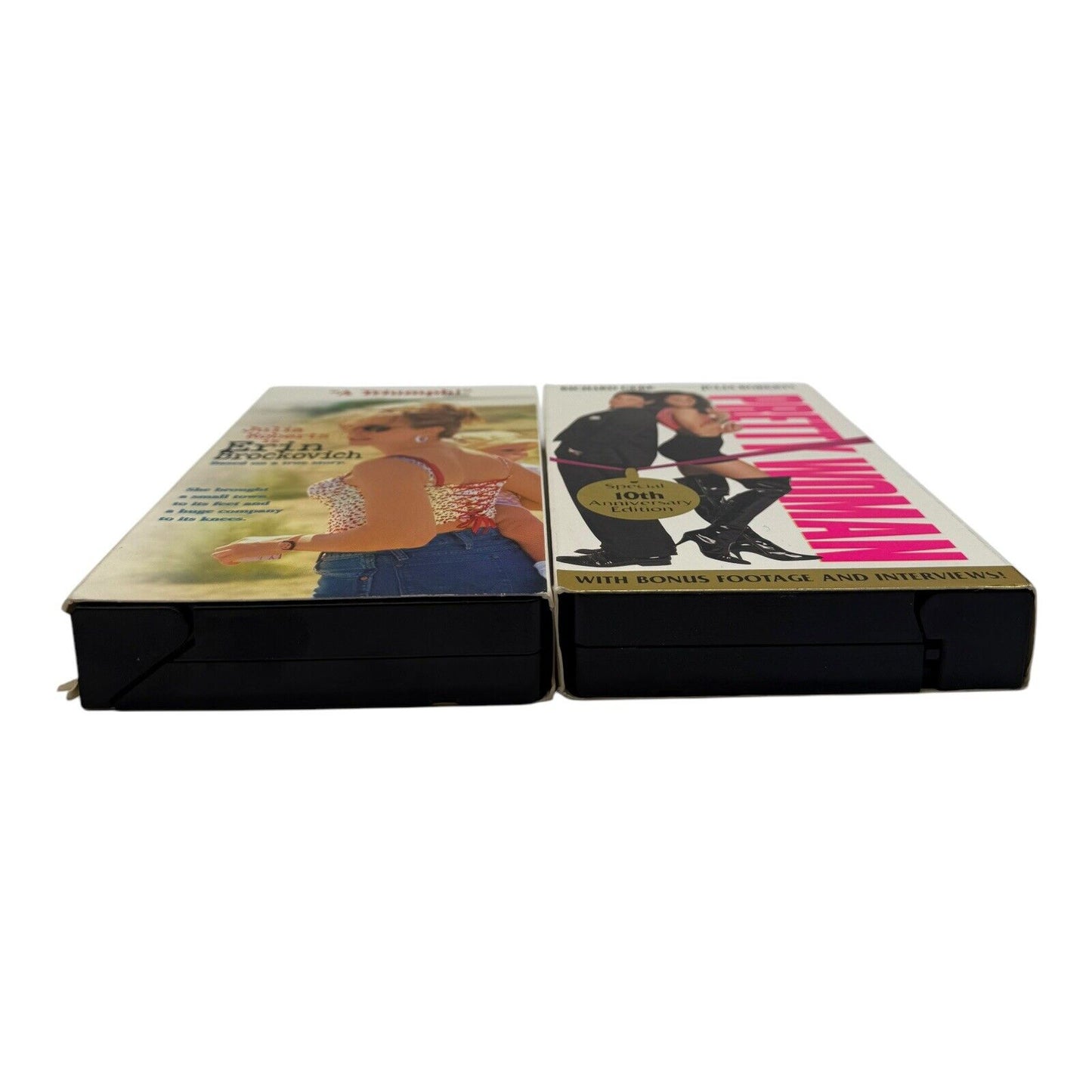 Julia Robert's VHS Movie Lot Pretty Woman and Erin Brockovich