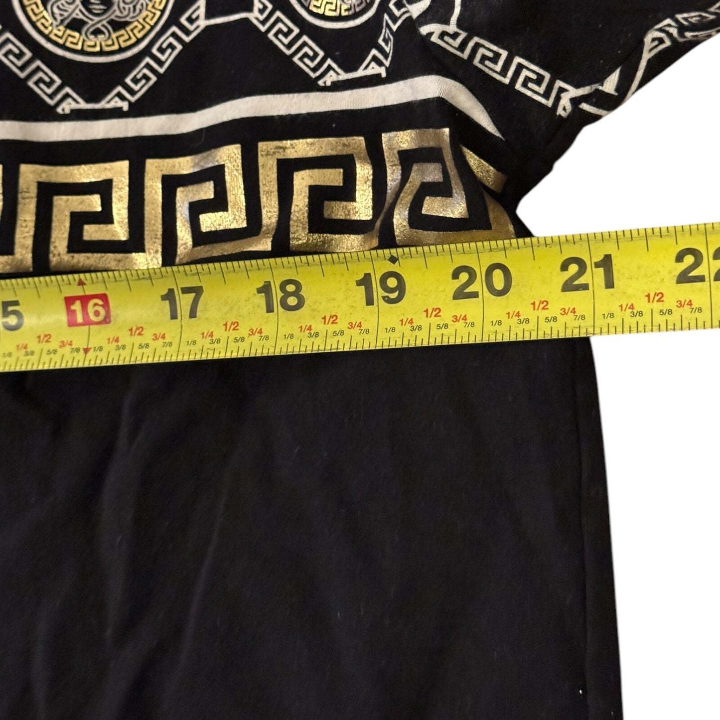 Polo Shirt Mens 2XL - Italian Black/Gold/White Bucheli Stripe Logo Slim Fit