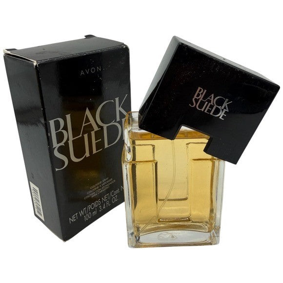 Avon Black Suede Cologne Spray for Men 3.4 fl oz Unused