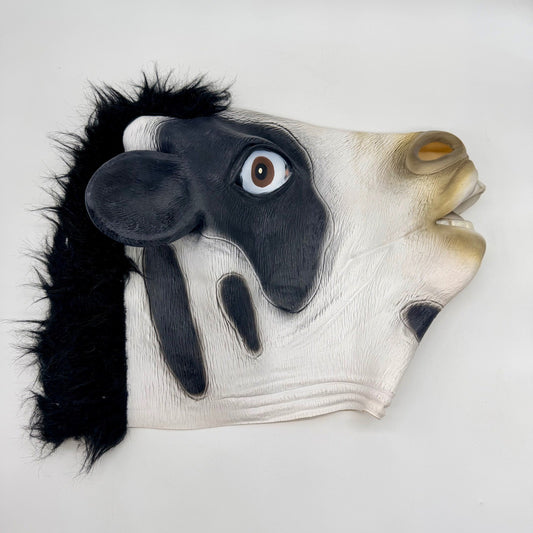 CreepyParty Cow Latex Mask Realistic Farm Animal Head Halloween Costume Prop