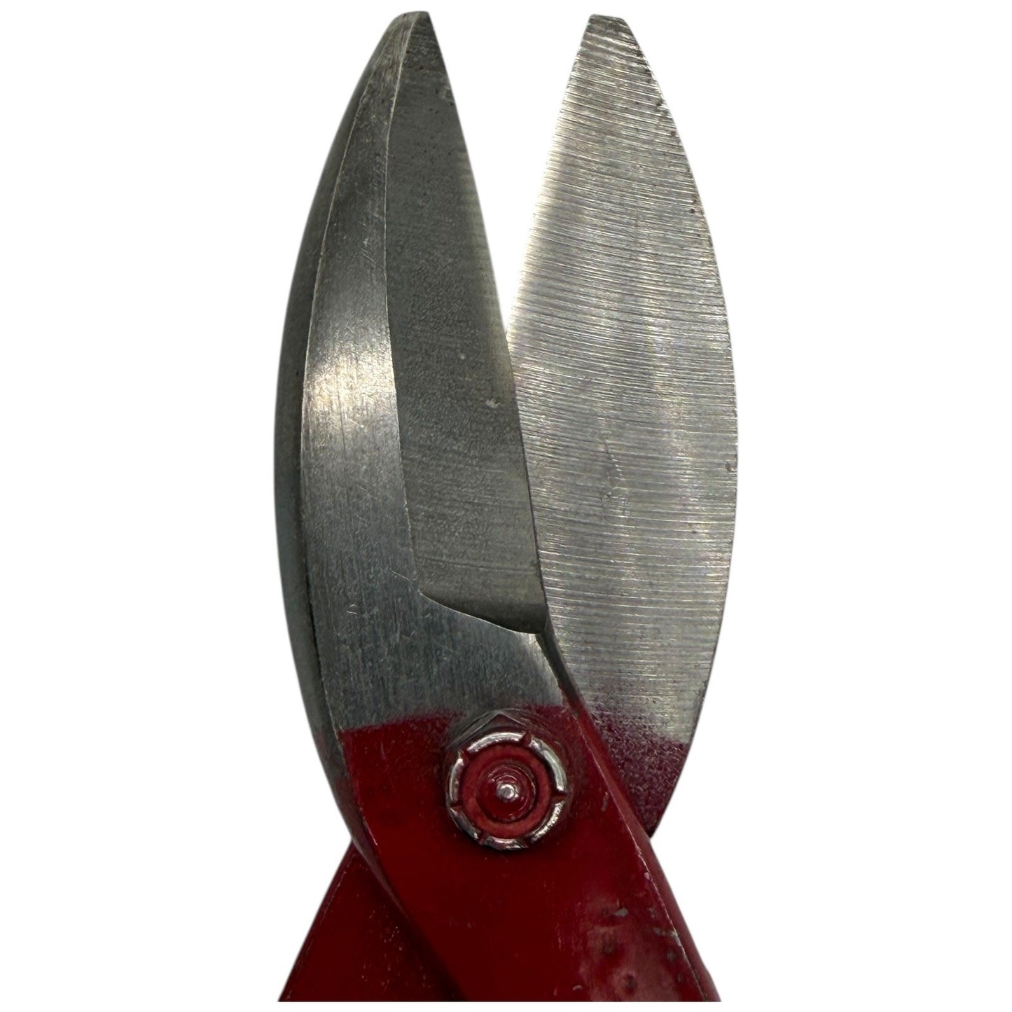 Vintage Tin Snips Shears Heavy Duty Red Handle Metal Cutting Tools High-End