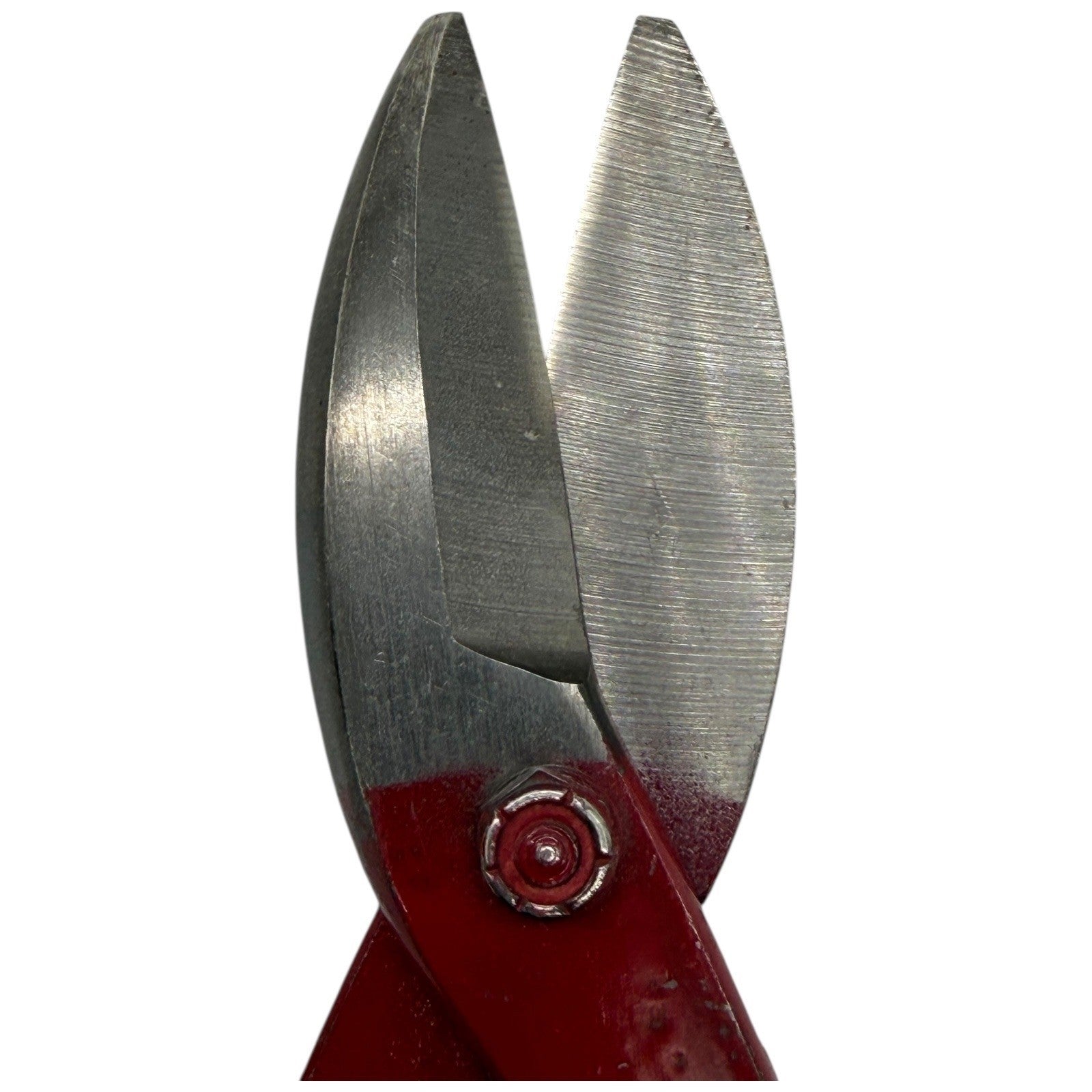 Vintage Tin Snips Shears Heavy Duty Red Handle Metal Cutting Tools High-End