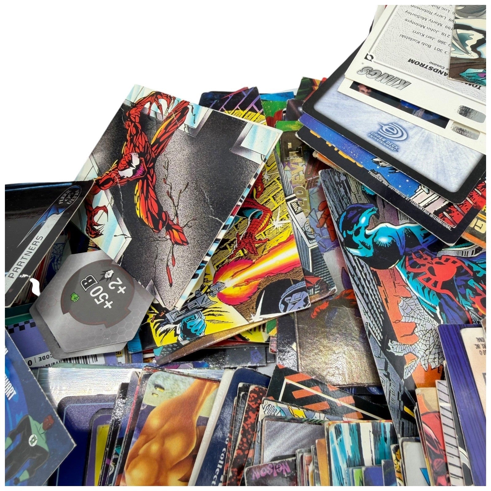 Mixed Lot Trading Cards Marvel Valiant DC Pokemon Digimon Image Impel Skybox