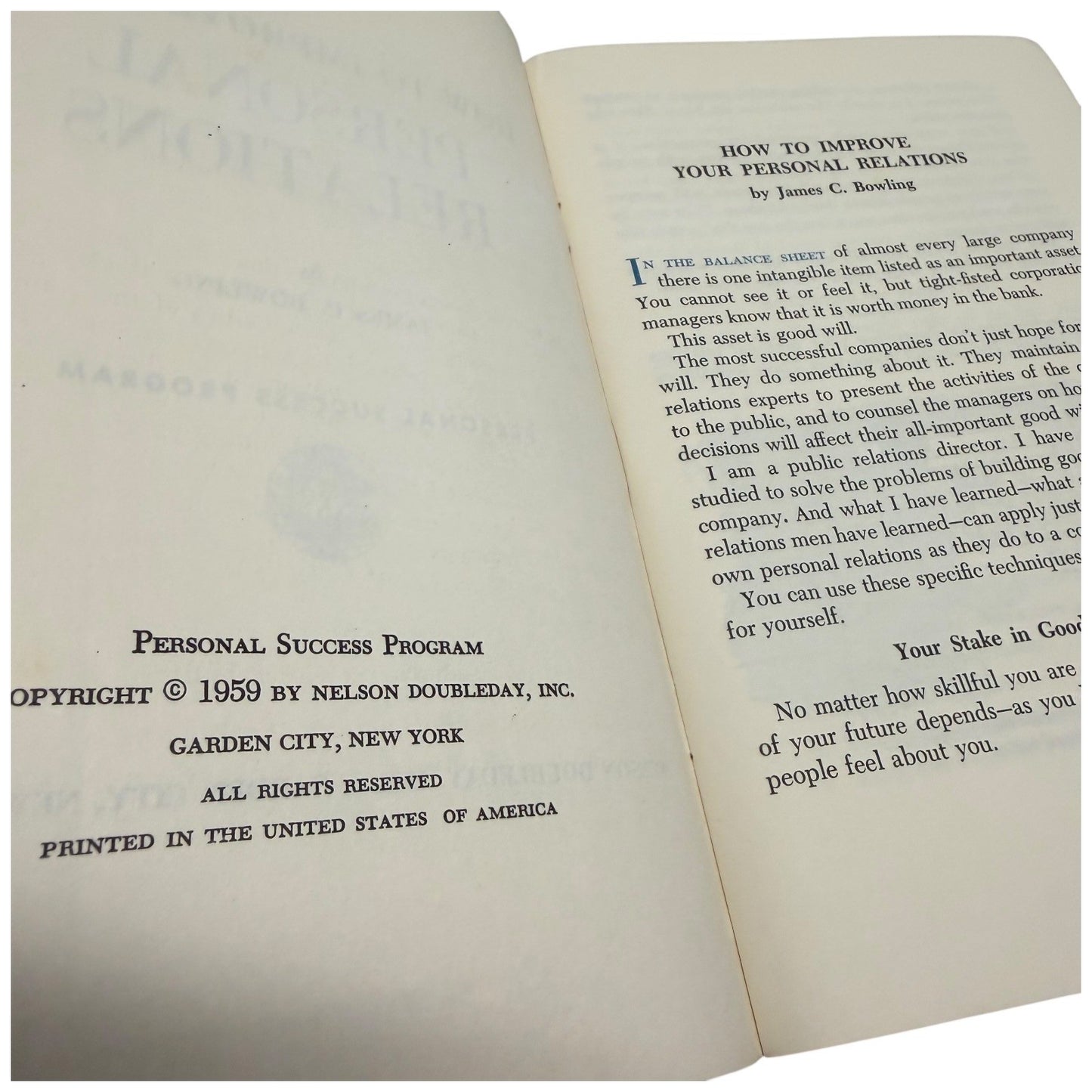 Nelson Doubleday Personal Success Program Vintage Book Set 1959-1963