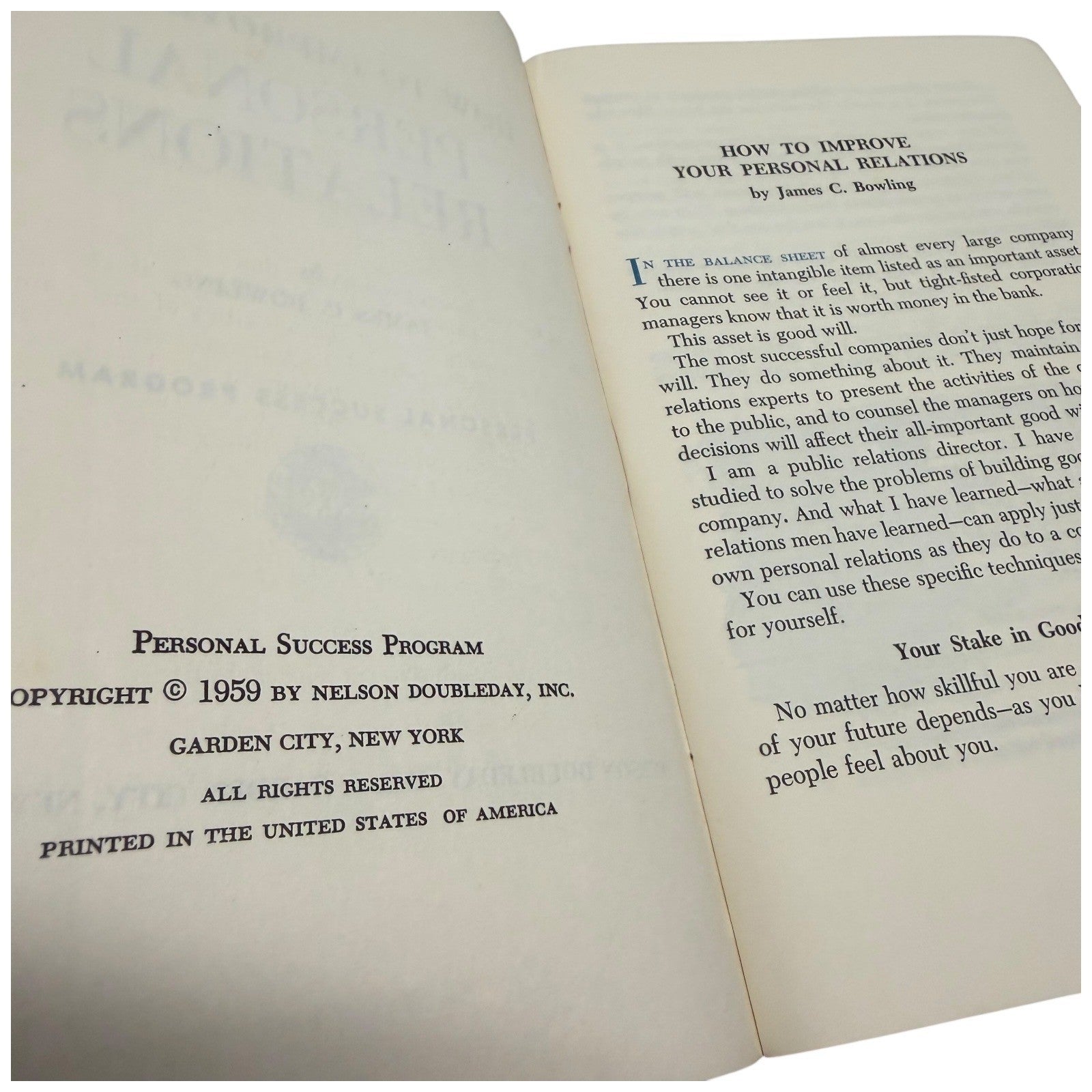 Nelson Doubleday Personal Success Program Vintage Book Set 1959-1963