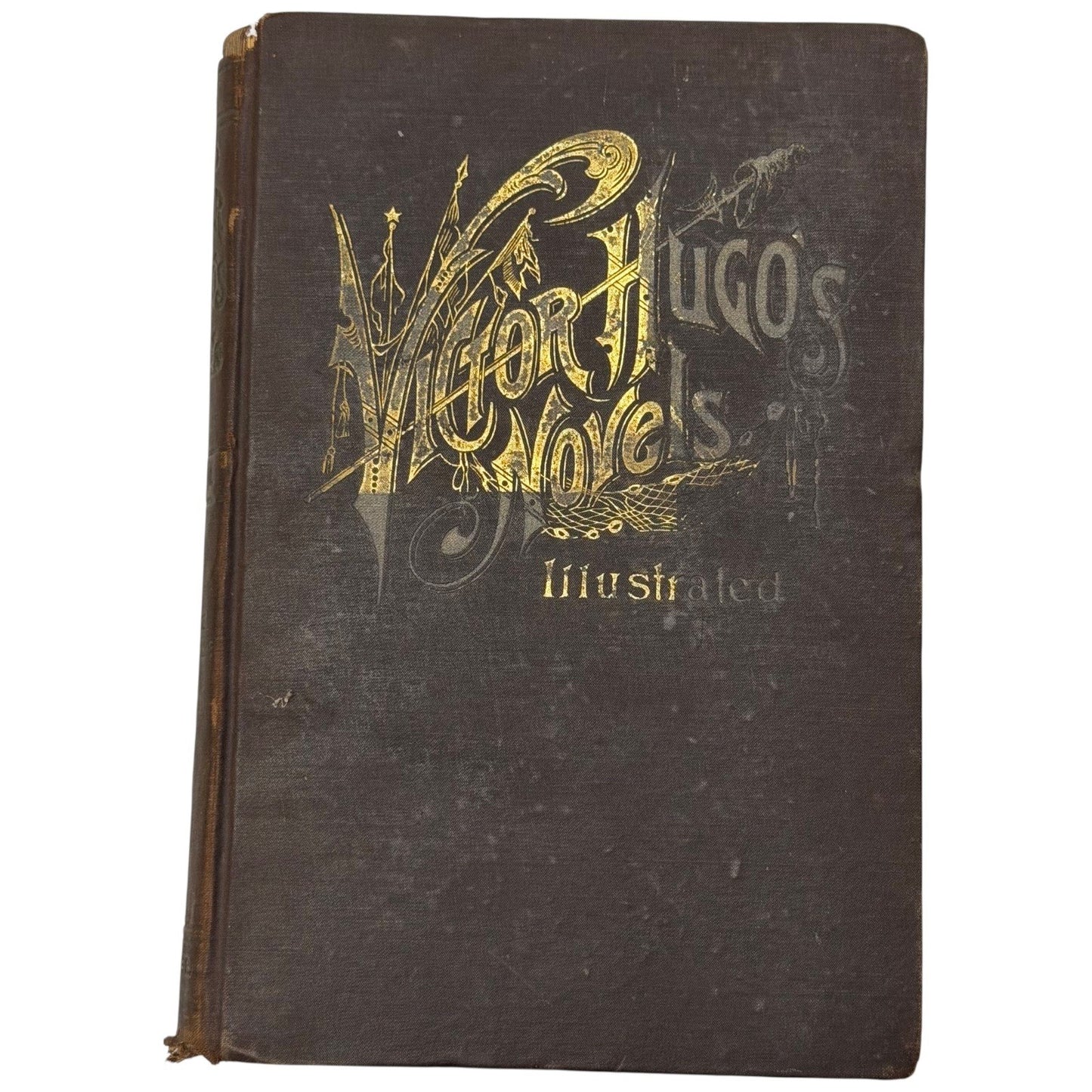 Antique Victor Hugo Novels Illustrated Book Volume 1 Notre Dame Crime