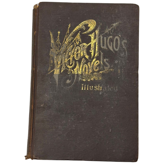 Antique Victor Hugo Novels Illustrated Book Volume 1 Notre Dame Crime