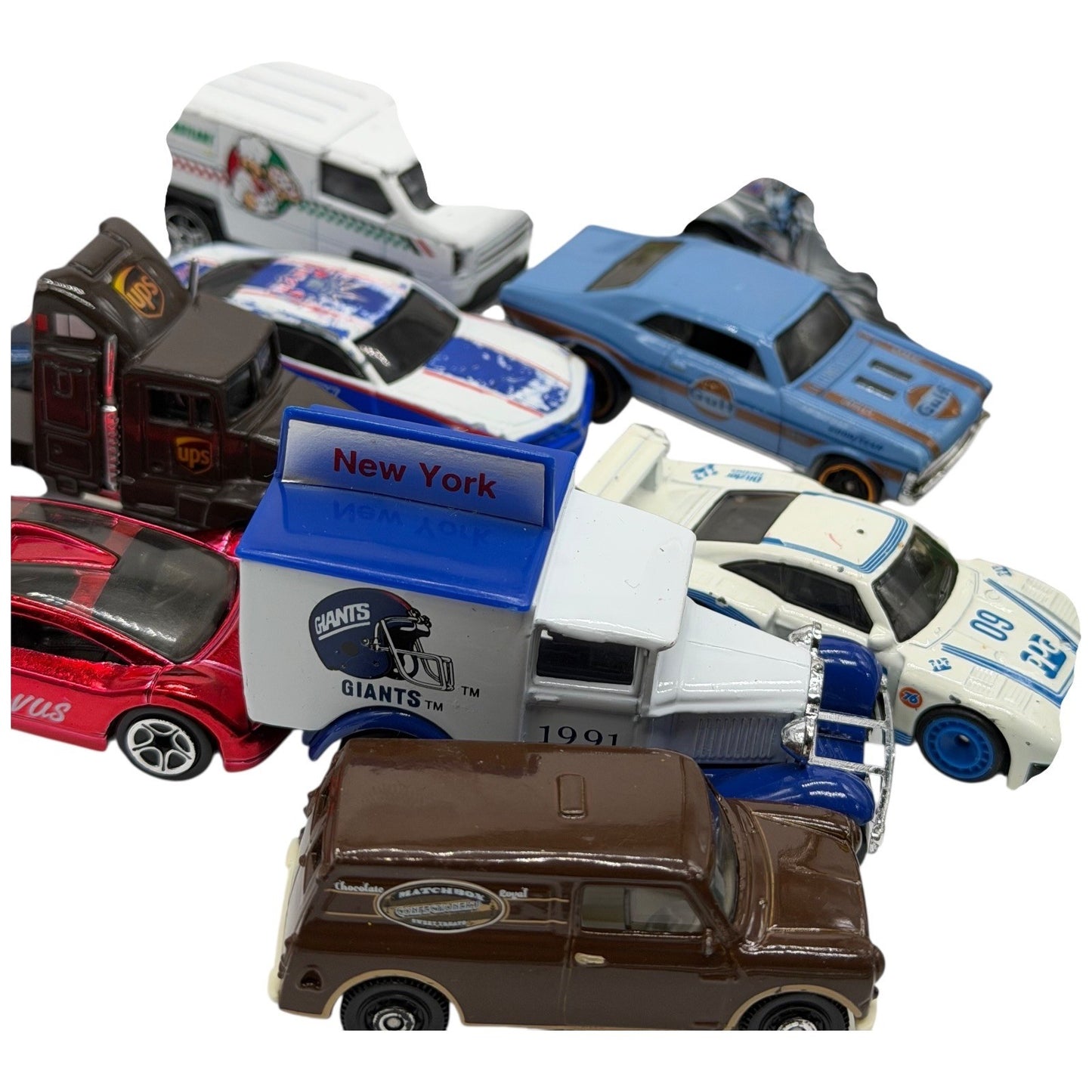 Vintage Hot Wheels Matchbox Diecast Car Lot of 35+ Mixed Brands 1970s–2010s Used