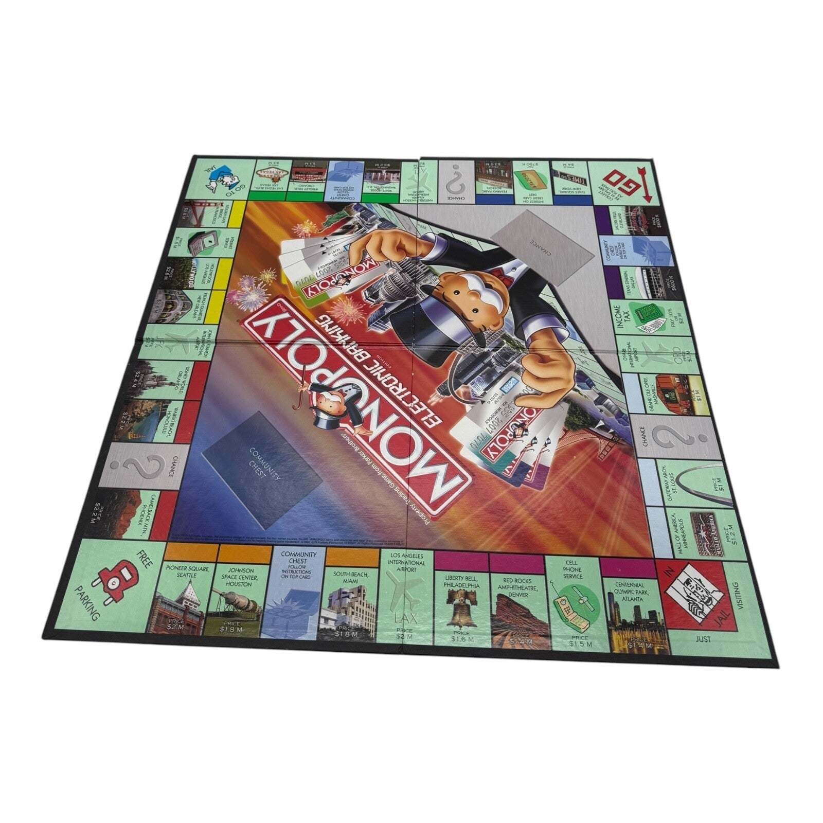 4 BOARD GAME LOT - Monopoly Landmark NYC, Operation, Life, Electronic Monopoly