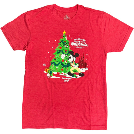 Disney Parks Disney World WDW 2019 Mickey’s Very Merry Christmas Party Tee Small
