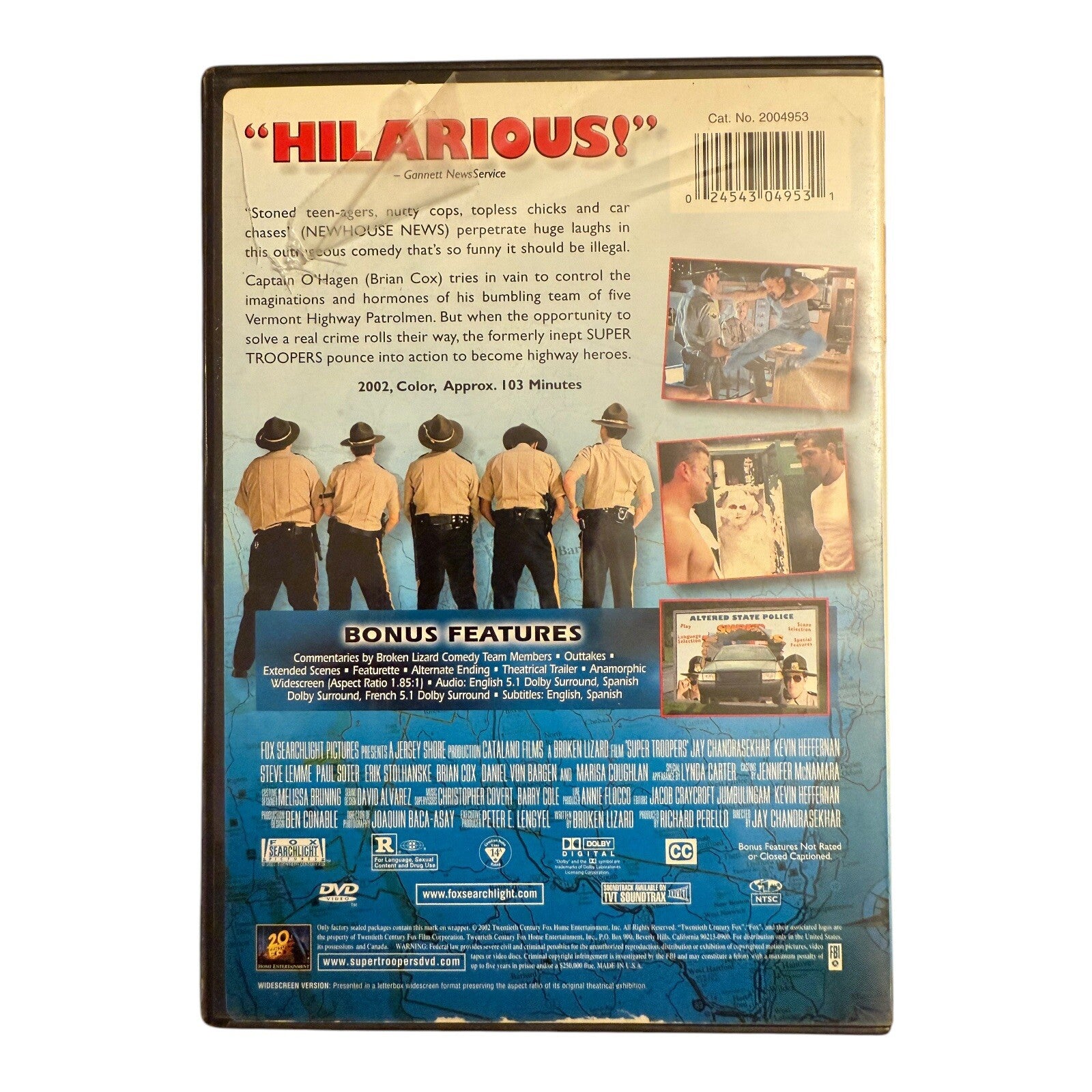 Super Troopers 1 & 2 Double Feature DVDs - Laugh Out Loud Fun