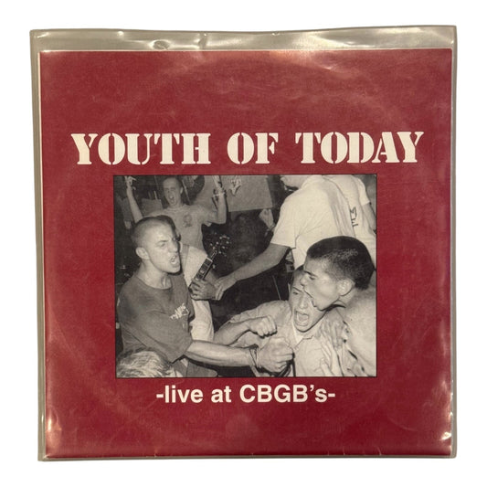 Youth Of Today "LIVE AT CBGB'S" 7" Vinyl Record NYHC Limited Pressing NYHC SXE