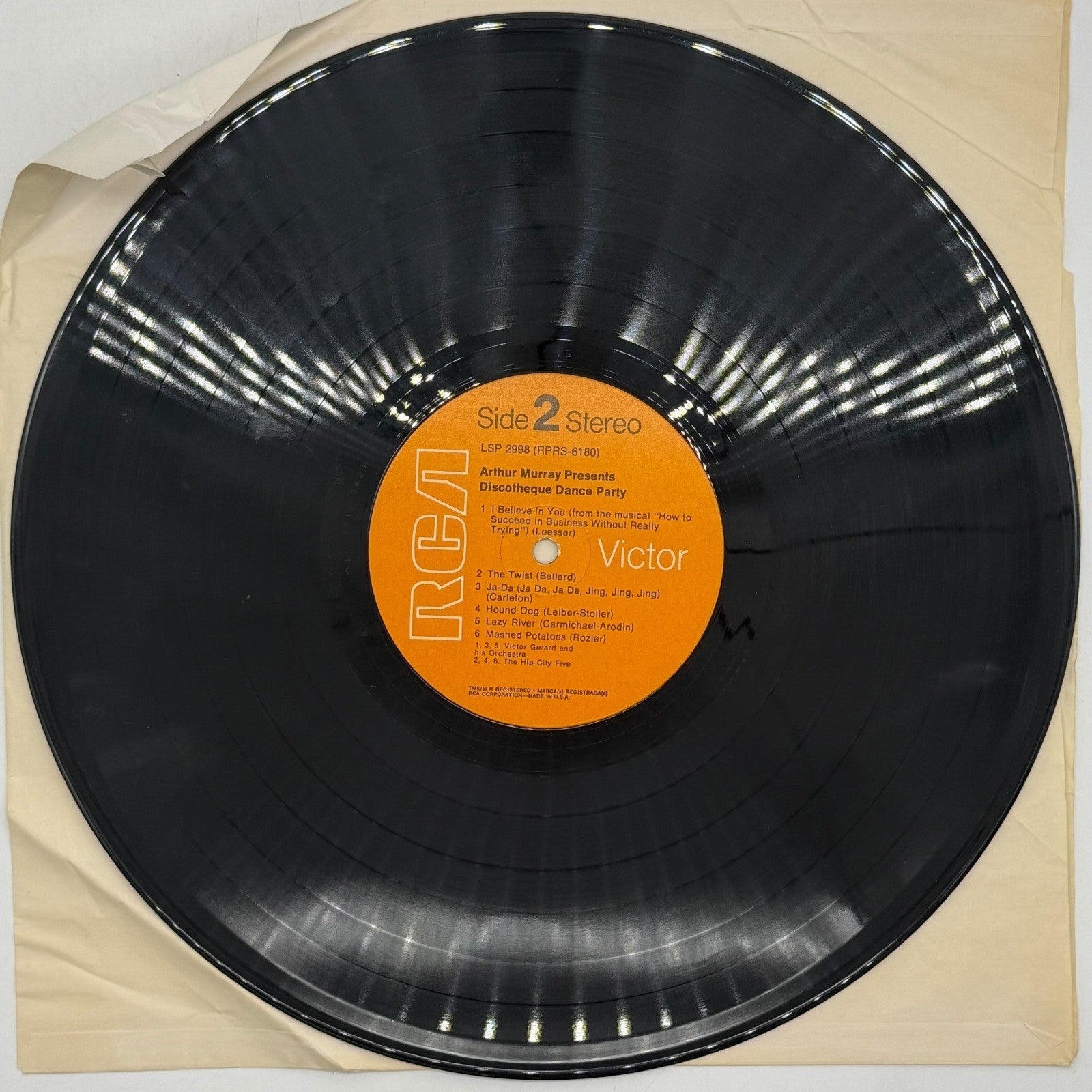 Arthur Murray Presents Discotheque Dance Party Vinyl Record RCA Victor LSP 2998