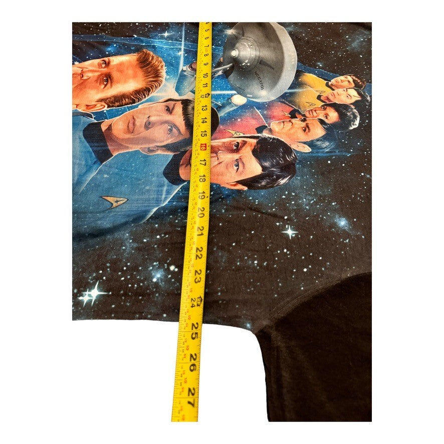 Star Trek The Original Series T-Shirt - Black 2XL Sci-Fi Fan Art Space Design