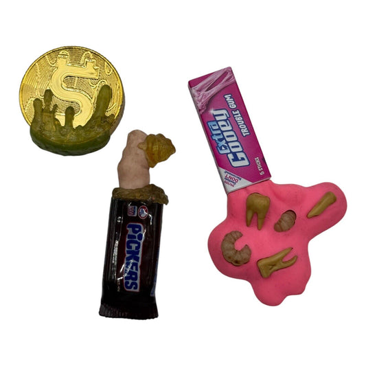 Zuru Mini Brands Mega Gross Mini 3 pc Lot Extra Gooey Coin Pickers