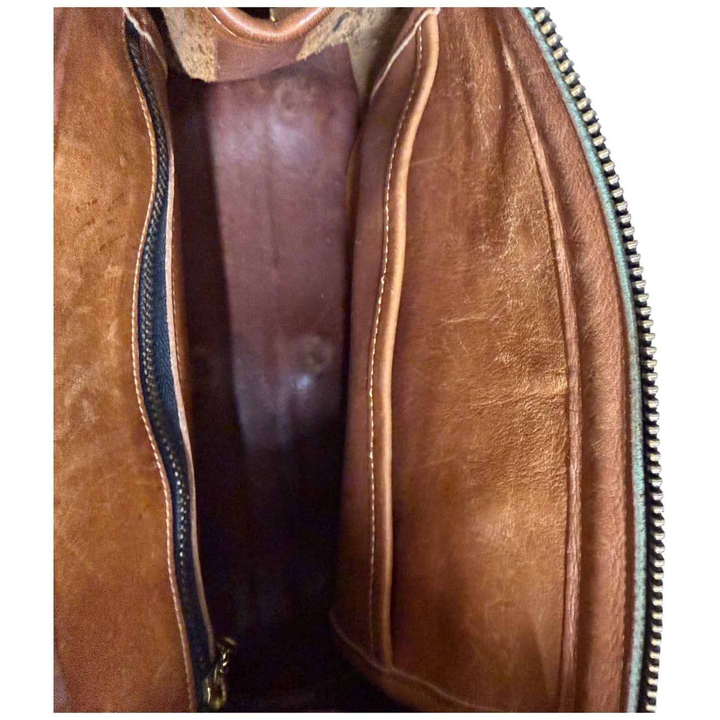 Vintage 80s Coach British Tan Leather Broadway Satchel Shoulder Bag Brown