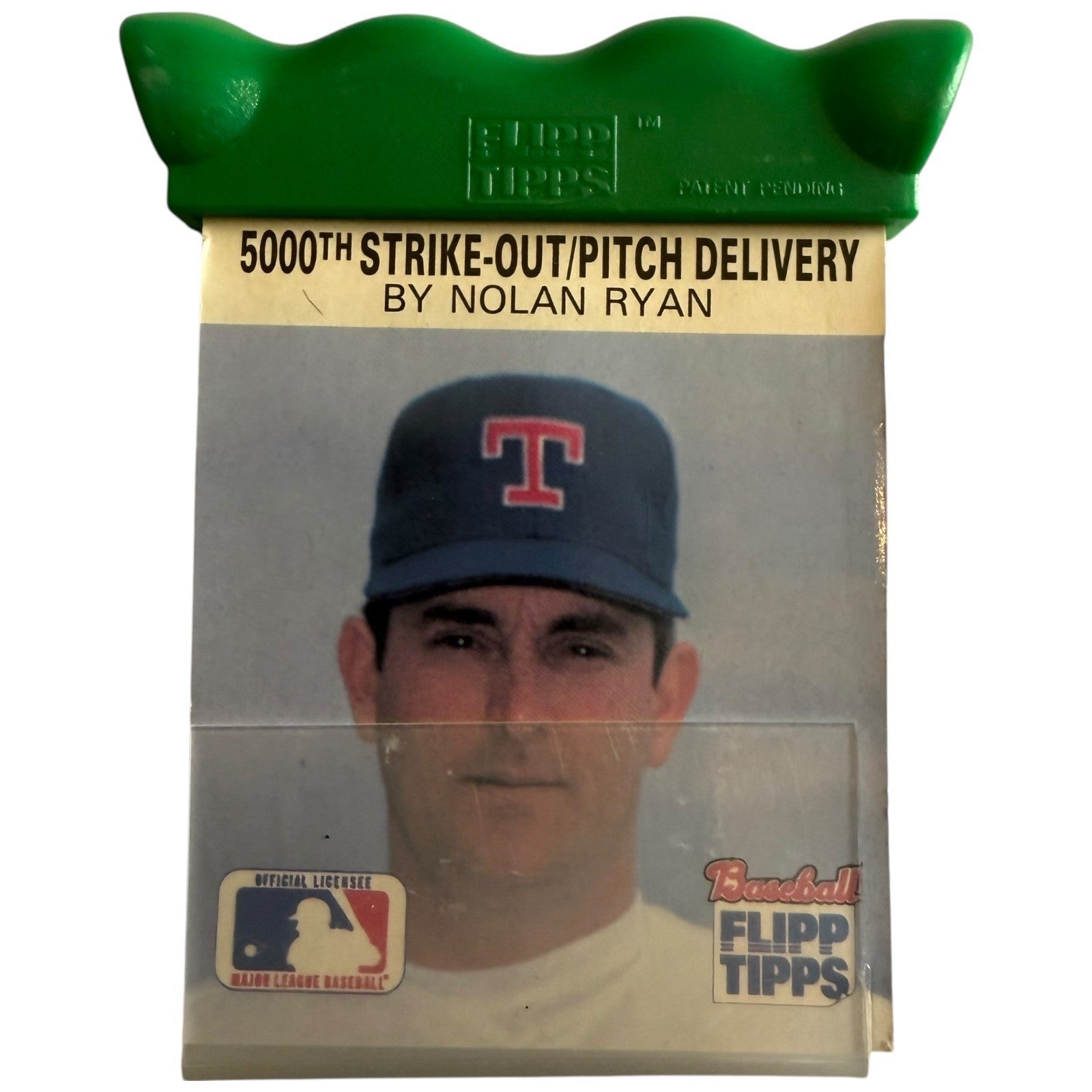 Nolan Ryan Flipp Tipps 5000th Strikeout Pitch Delivery Texas Rangers Baseball
