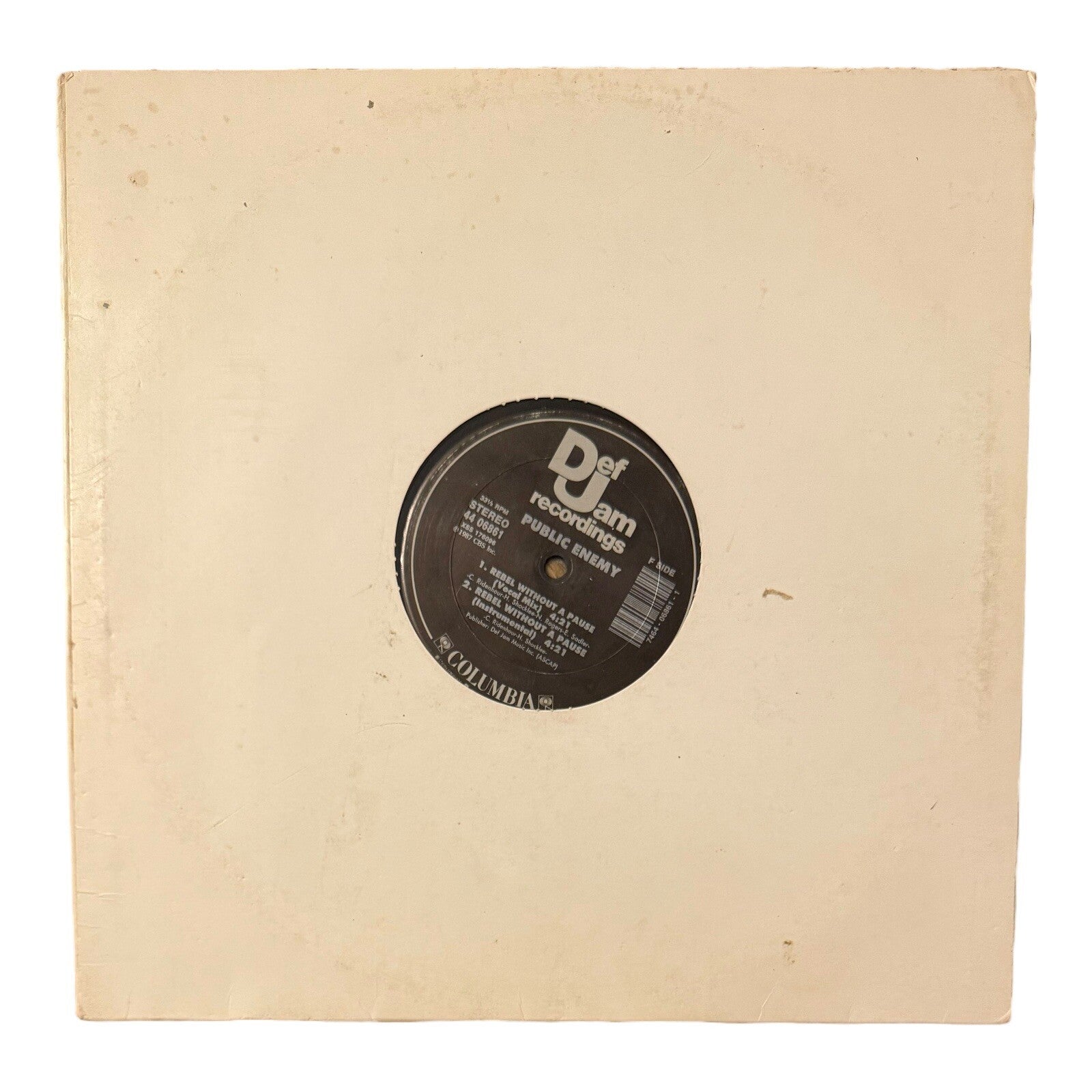 1987 Public Enemy You’re Gonna Get Yours Rebel Def Jam Vinyl Album