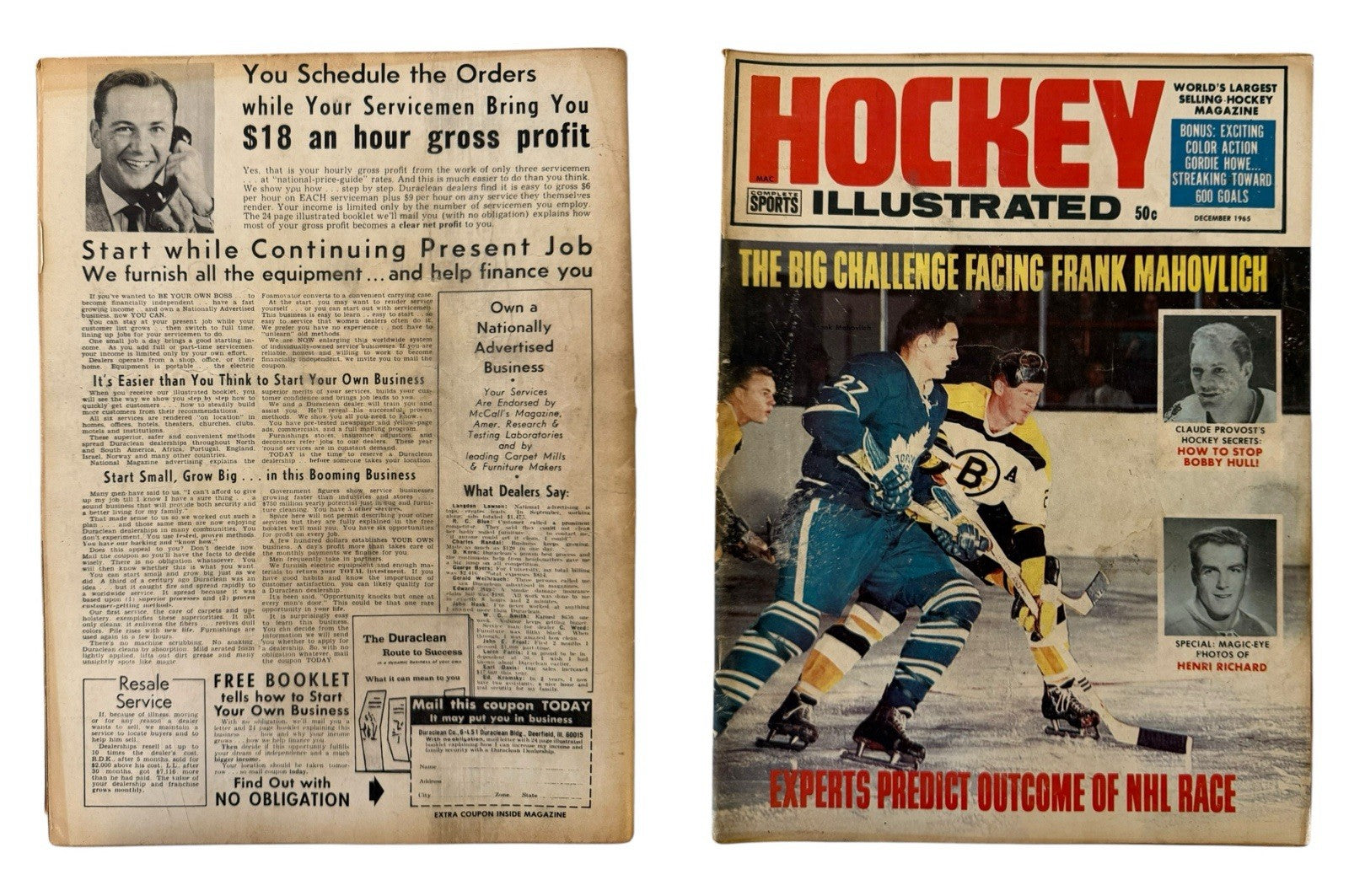 Vintage Hockey Magazines Lot of 18 – 1960s Hull Orr Gilbert Mikita Covers